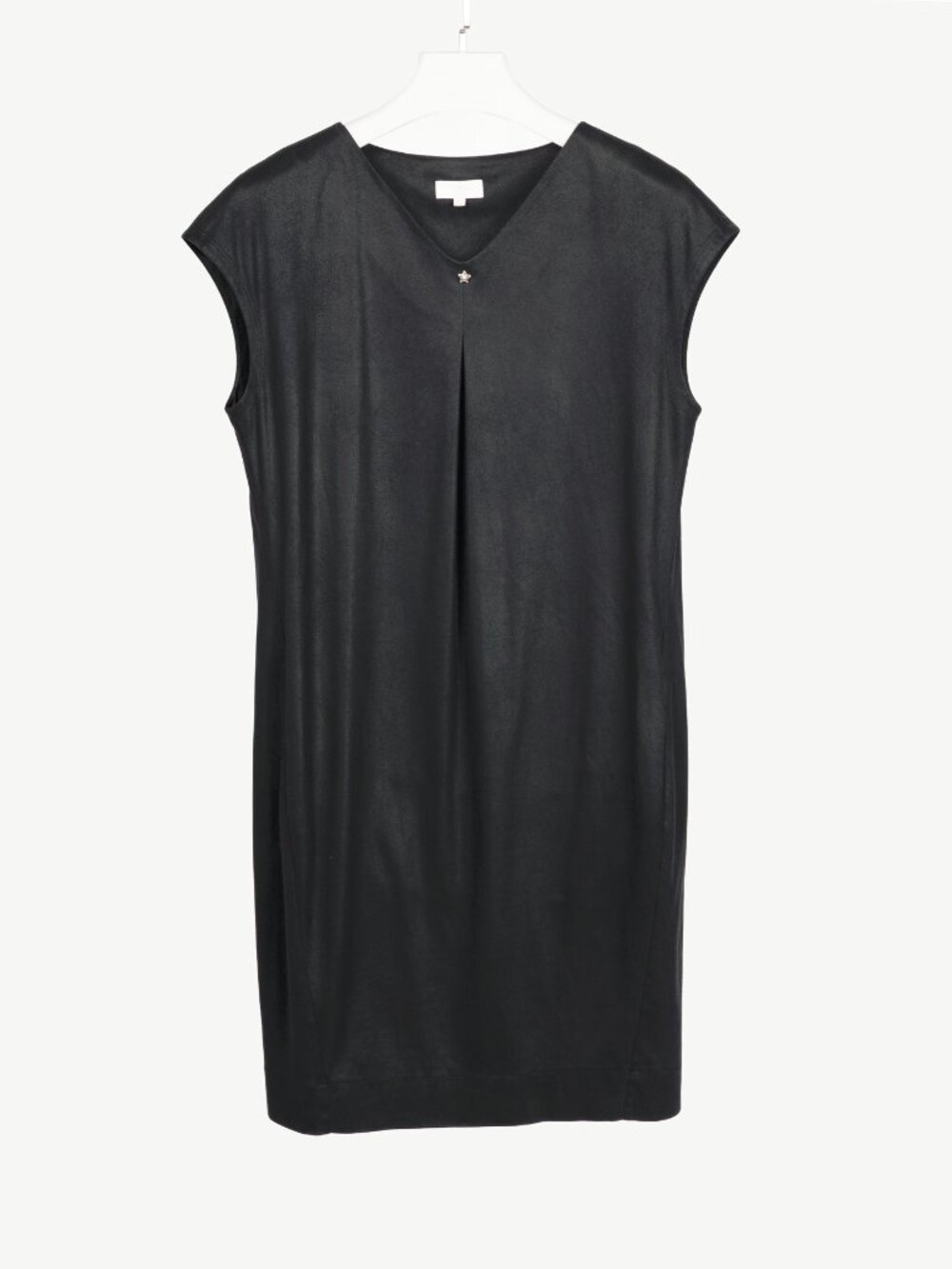 Escada Sport Enori Black Faux-Suede Dress